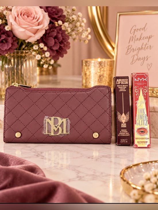 Handbags - Badgley Mischa Wallet NWT  with Charlotte Tillsbury lippy Dusty Rose